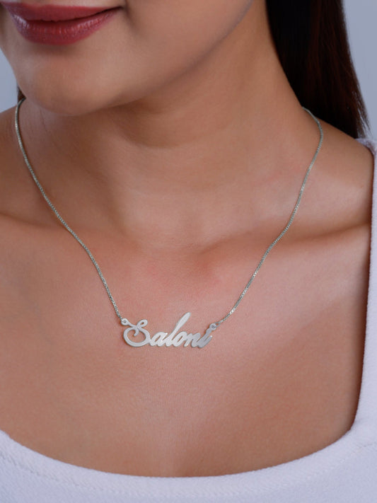 Silver Personalised Eternal Necklace