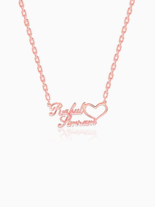 Rose Gold Personalised Precious Sweetheart Pendant