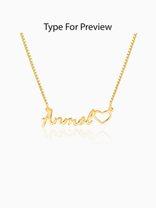 Golden Personalised Life Partner Pendant