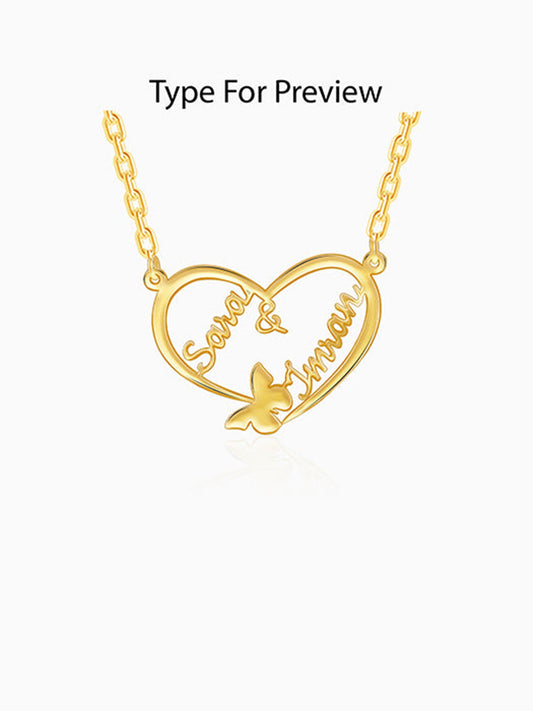 Gold Personalised Forever Yours Pendant