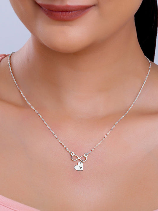 Silver Personalised Endless Echo Necklace