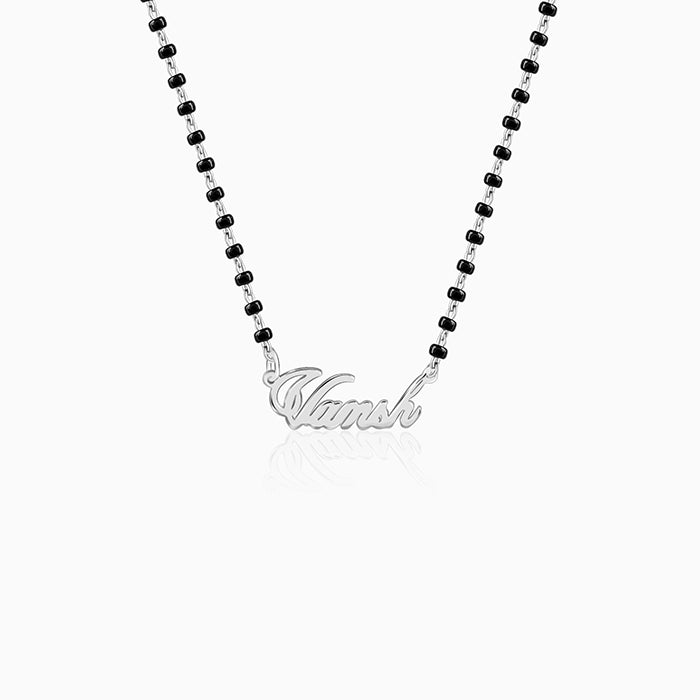 Silver Personalised Name Mangalsutra GIVA Jewellery – GIVA