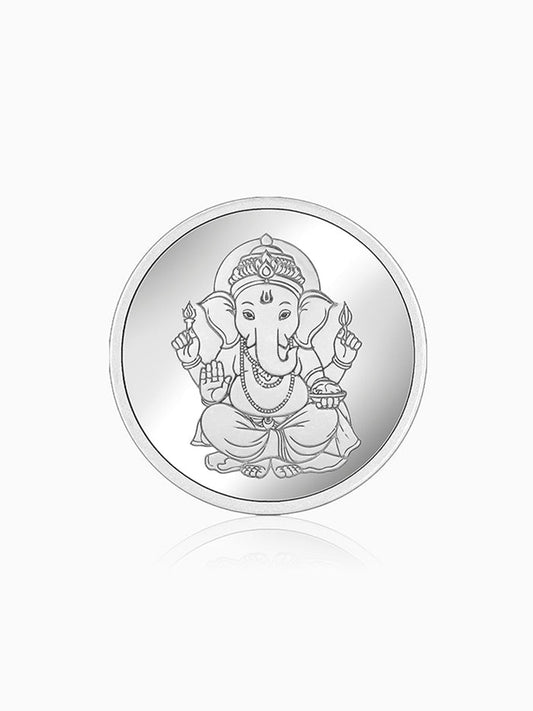 Silver Personalised Ganesha Coin- 30g