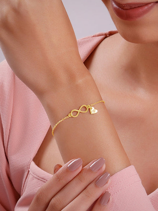 Golden Personalised Timeless Bond Bracelet