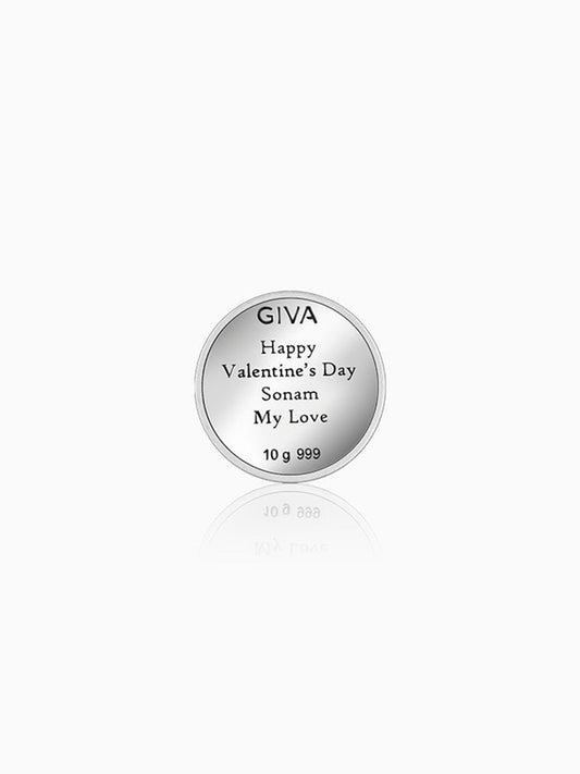Silver Personalised Wedding Gift Coin