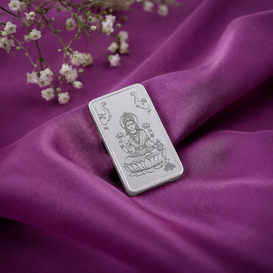 Silver Personalised Lakshmi Bar - 10g