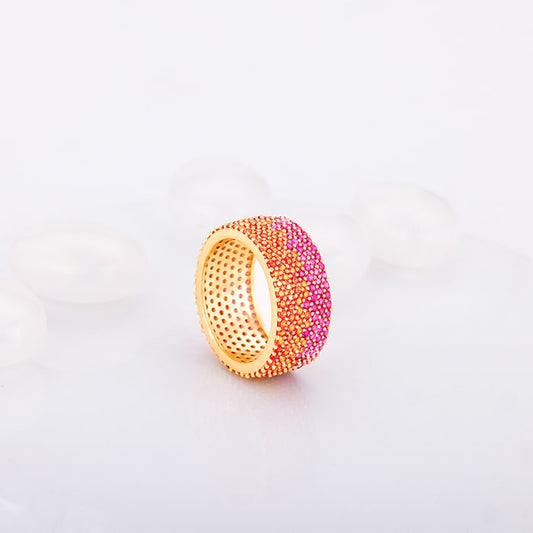 Golden Love's Journey Ring