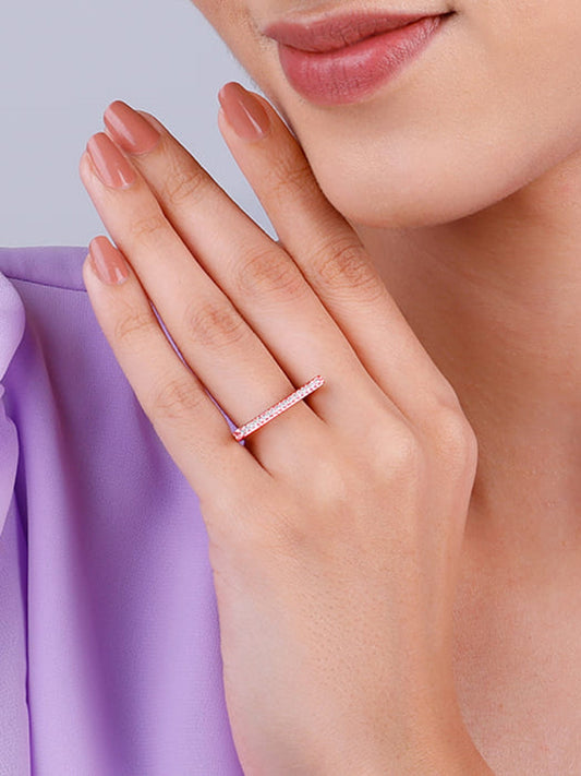 Rose Gold Tangent Ring