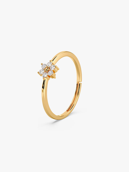 Golden Star Constellation Ring