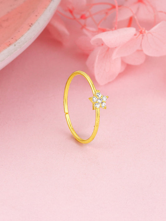 Golden Star Constellation Ring