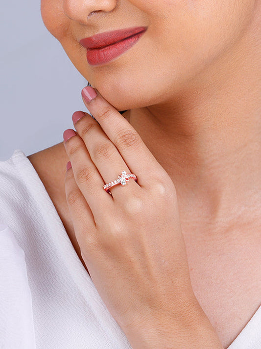 Rose Gold Verve Ring