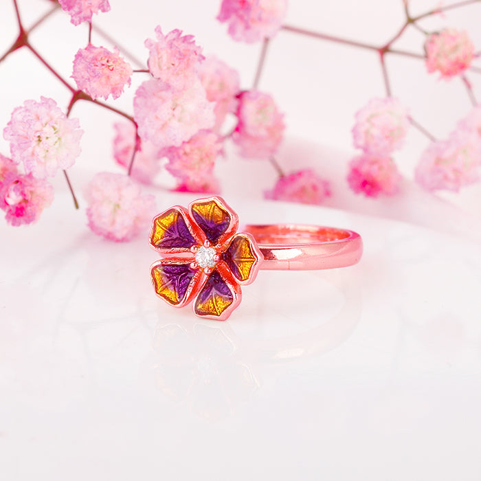 Rose Gold Bell Mallow Ring