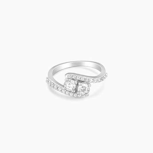 Silver Midnight Elegance Ring