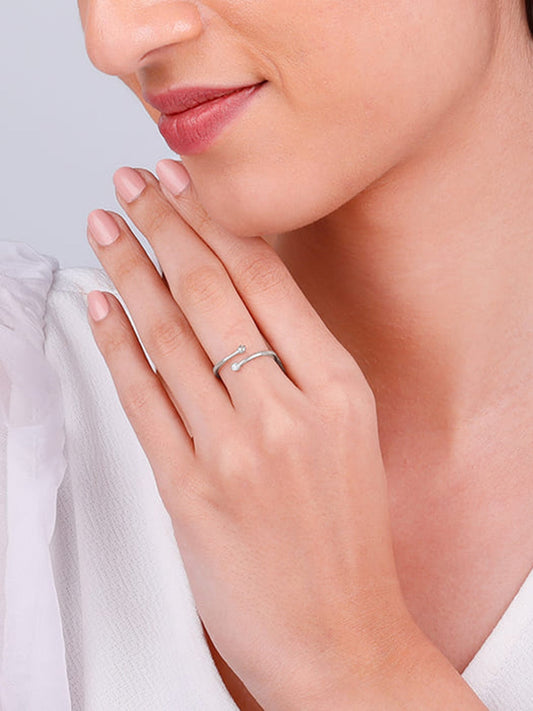 Silver Starlit Ring
