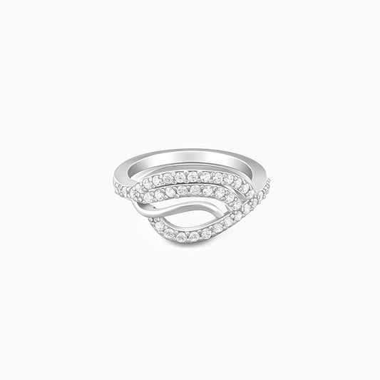Silver Wave Swell Ring