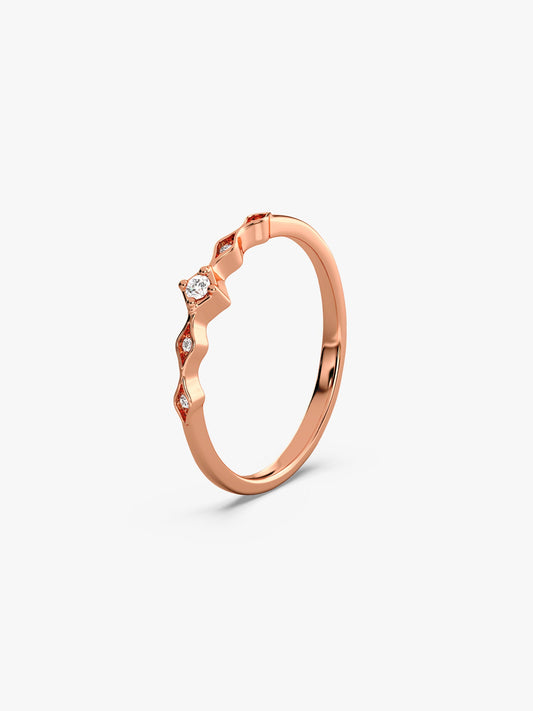 Rose Gold Flamme Ring