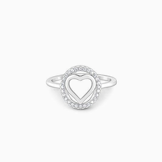 Silver Heart's Odyssey Ring