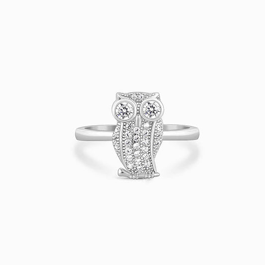 Silver Owlet Ring