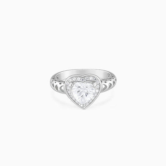 Silver Fall in Love Ring