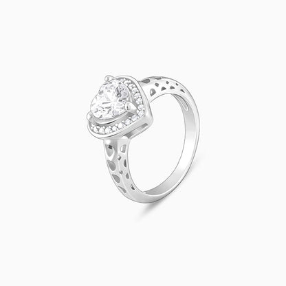 Silver Fall in Love Ring