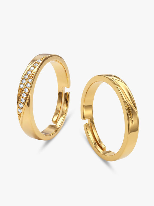 Golden Vintage Couple Bands