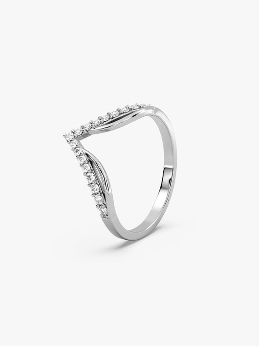 Silver Zirconia Vanki Ring