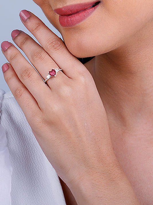 Silver Stay With Me Ring