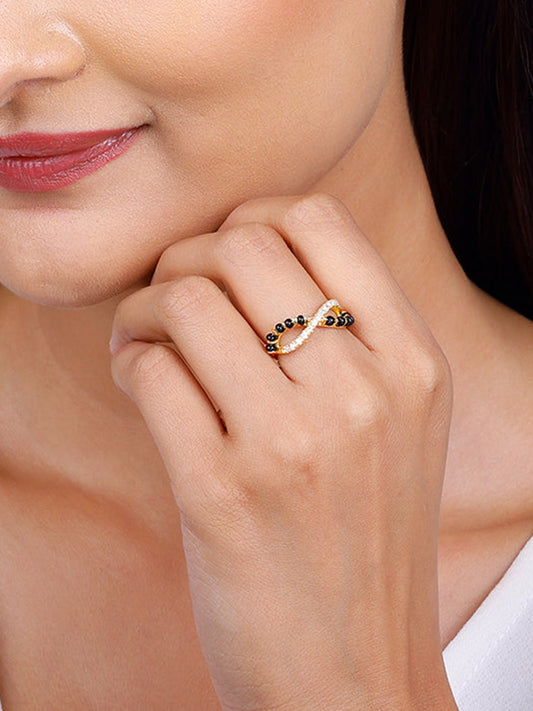 Golden Knots For Infinity Mangalsutra Ring