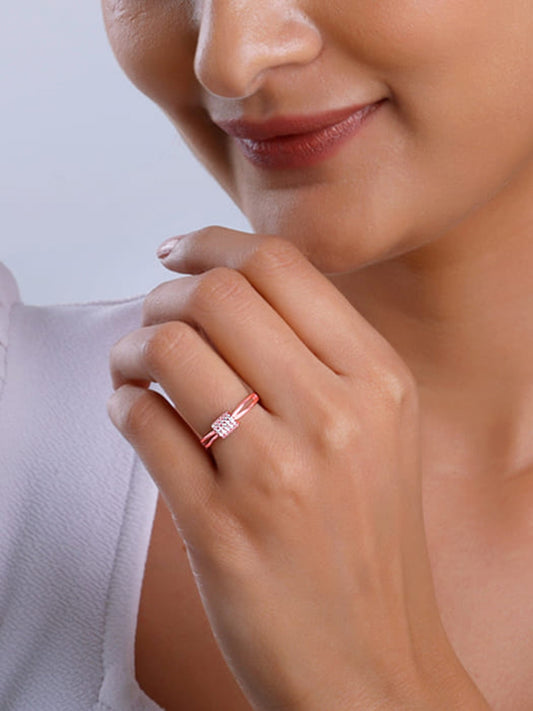 Rose Gold Lucky Loop Ring
