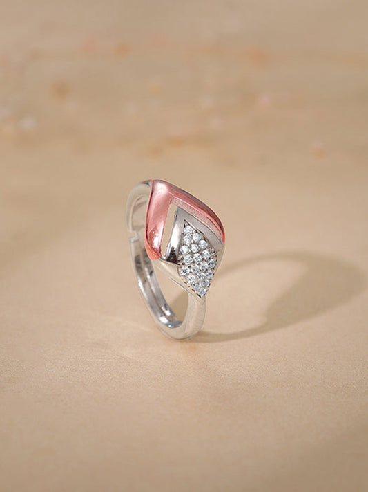 Dual Tone Majestic Rhombus Ring