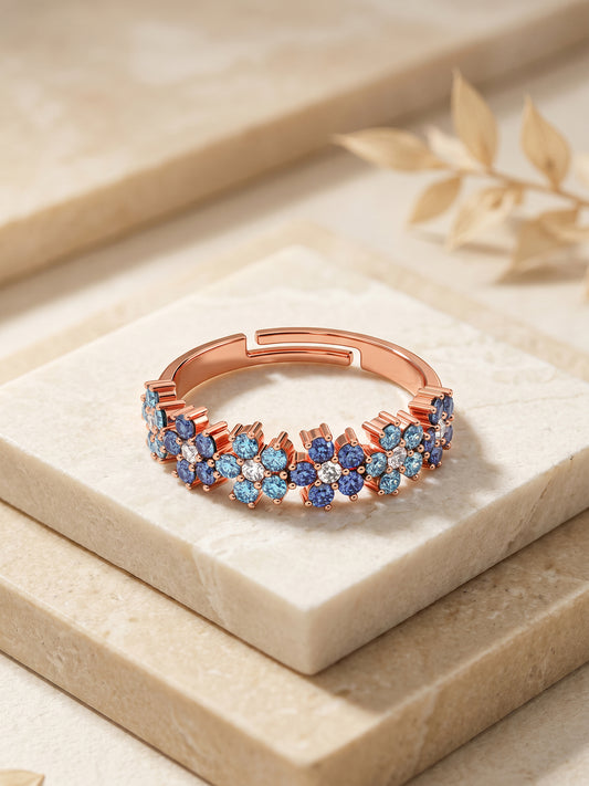 Rose Gold Glinting Crown Ring