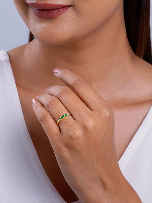 Golden Eternal Spring Ring