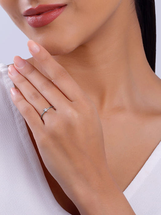 Silver Little Heart Ring