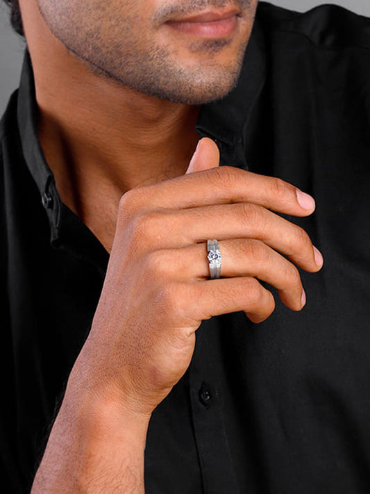 Silver Gallant Band For Him