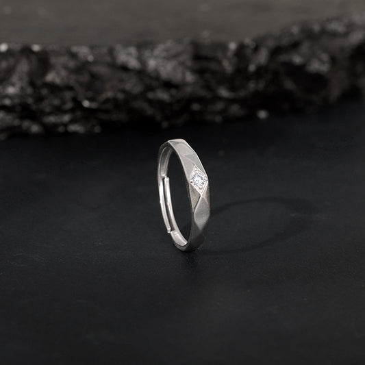 Silver Rugged Ring For Him