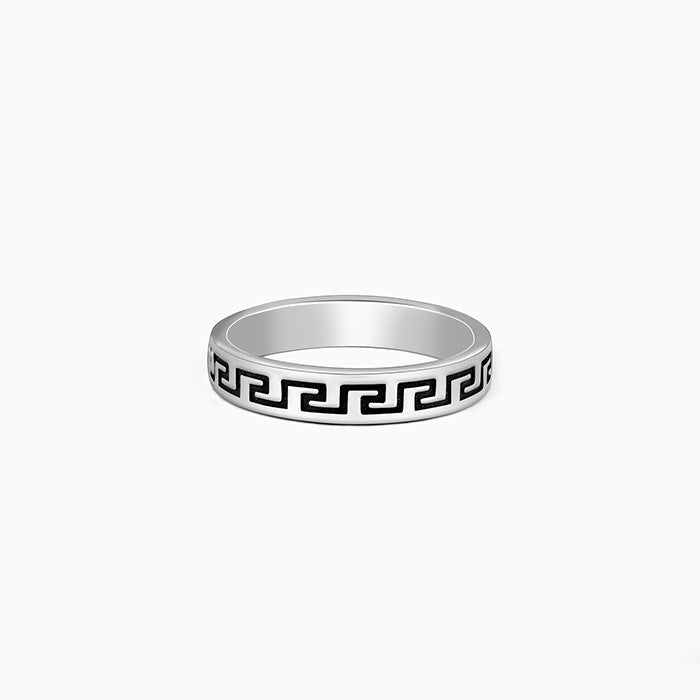 Oxidised Silver Mystique Ring For Him – GIVA