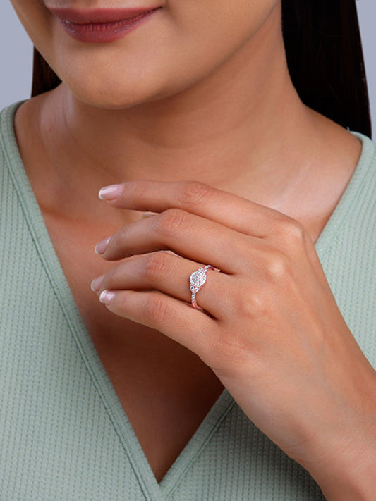Rose Gold Sparkle-filled Ring