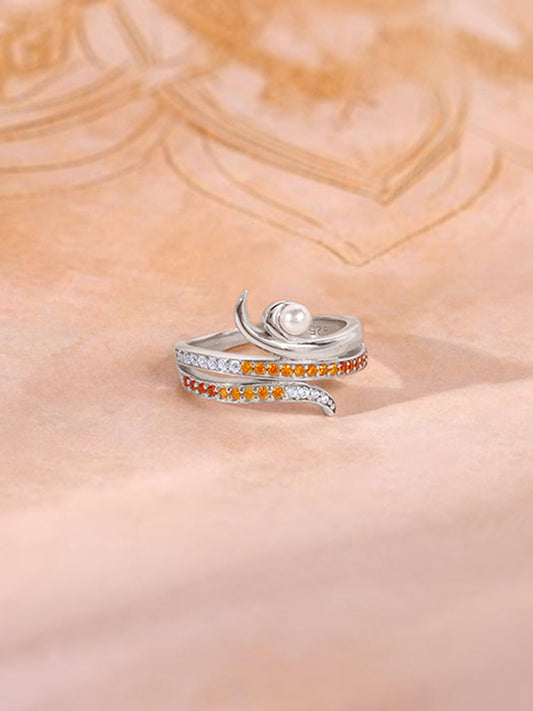 Silver Layered Gaia Ring