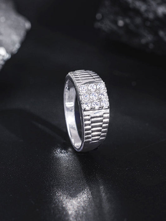 Silver Fuego Ring For Him