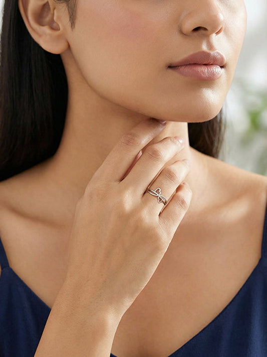 Silver Forever Knot Ring