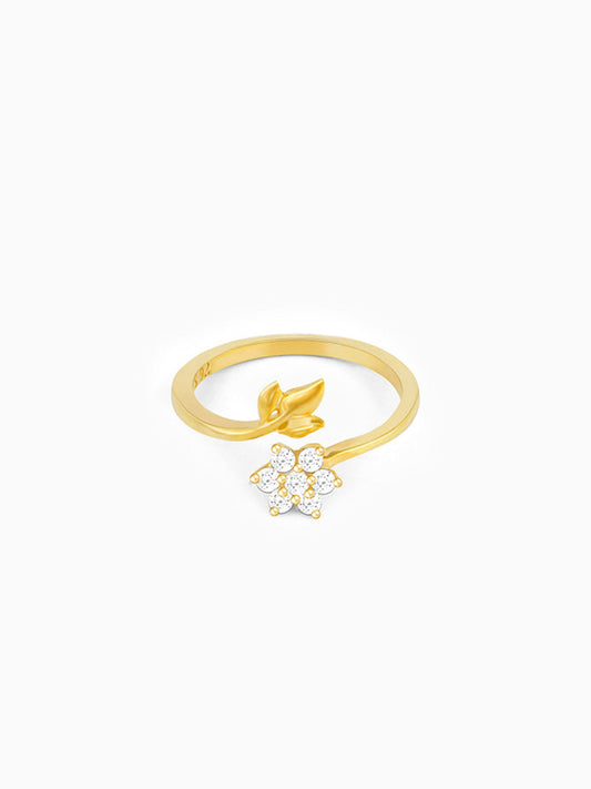 Golden Flower Girl Ring