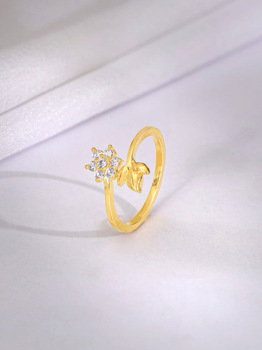 Golden Flower Girl Ring