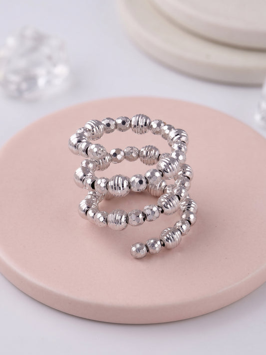 Silver Glitter Ring