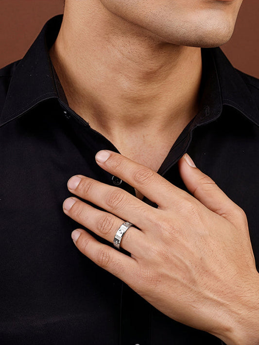 Silver Cadence Ring For Him (Size 20)