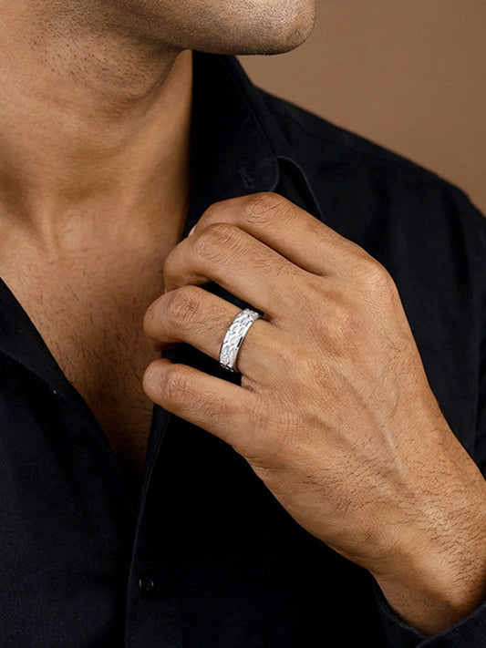 Silver Urban Band For Him (Size 17)