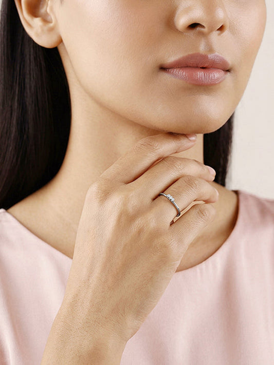 Silver Trinity Shine Ring