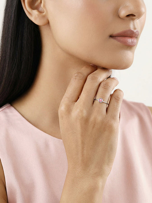 Silver Lustre Hue Ring