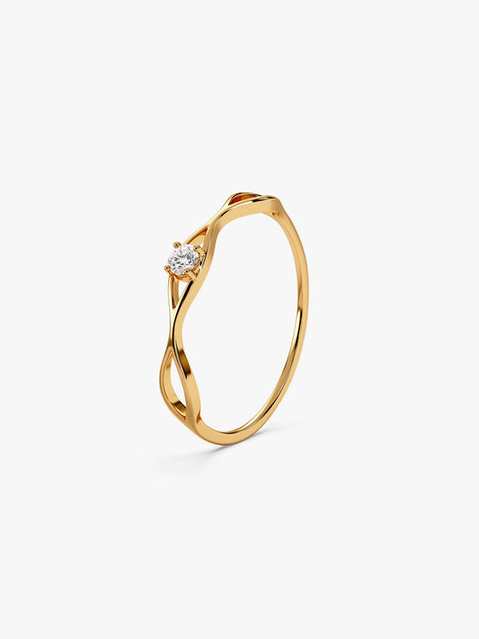 Golden Eye Catching Ring