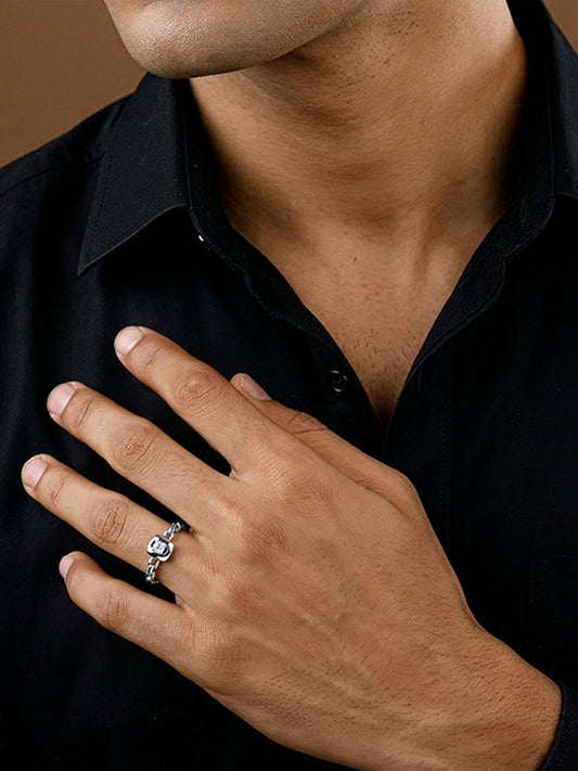 Silver Ridgeline Ring For Him