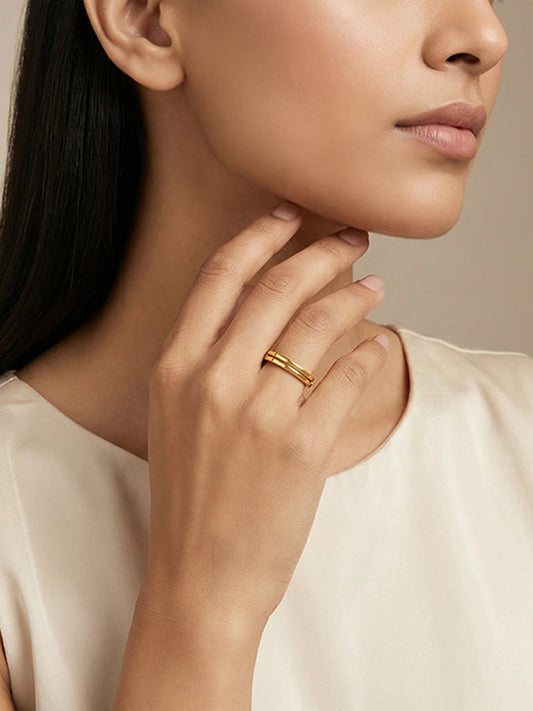 Golden Stack Rings (Size 12)
